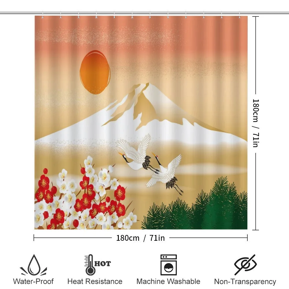 Japanese Landscape and Birds — Detail 2
