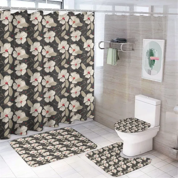 Poppy Flowers Nature on a shower curtain