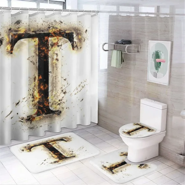 Schorching Hot Sign T on a shower curtain