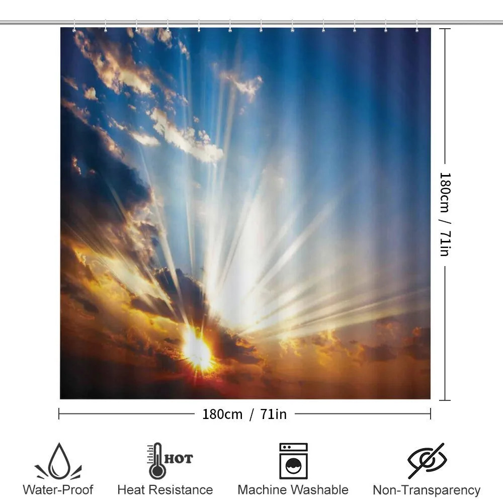 Sunbeams in Sky Scenery — Detail 2