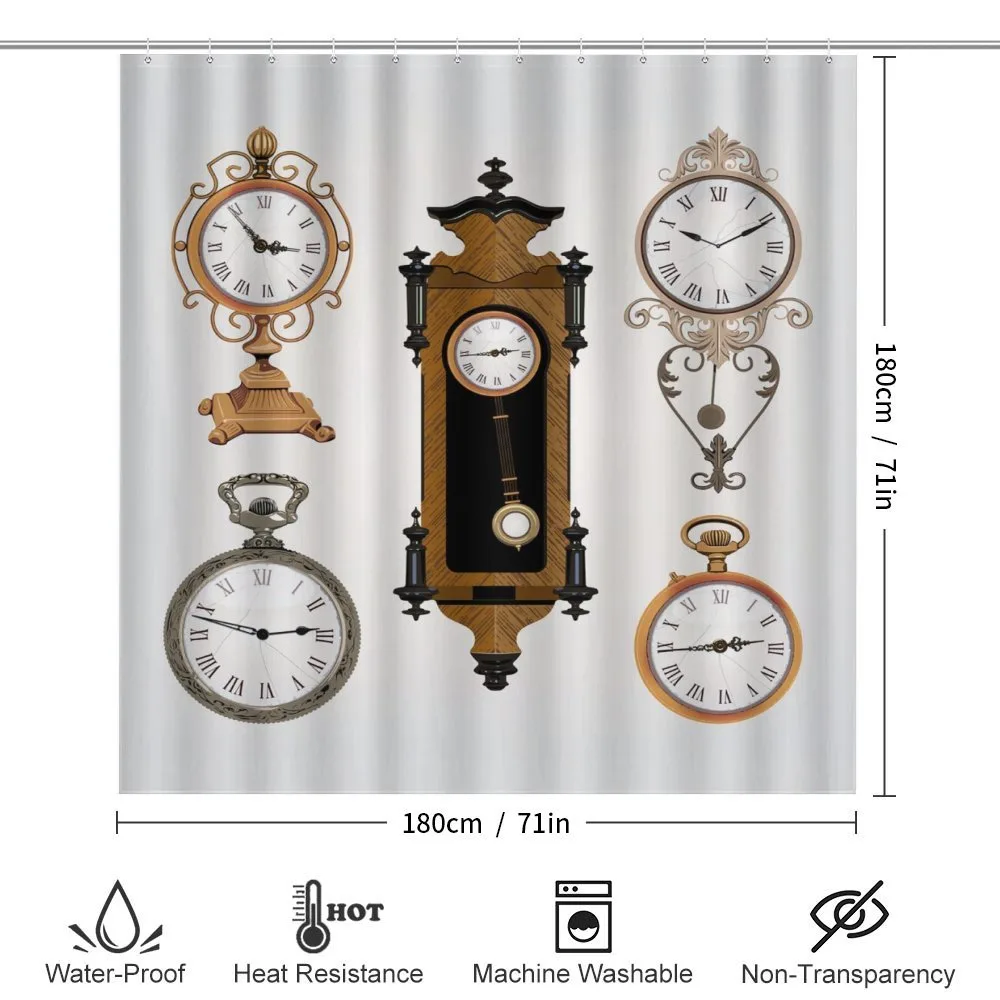 Antique Clocks Pattern — Detail 2