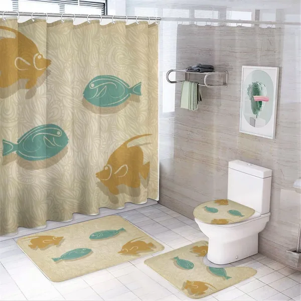 Aquarium Ocean Waves on a shower curtain
