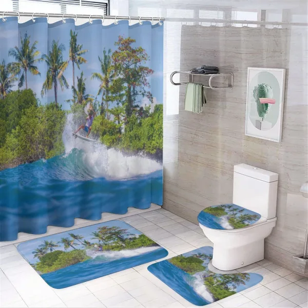 Bali Island Hobby on a shower curtain
