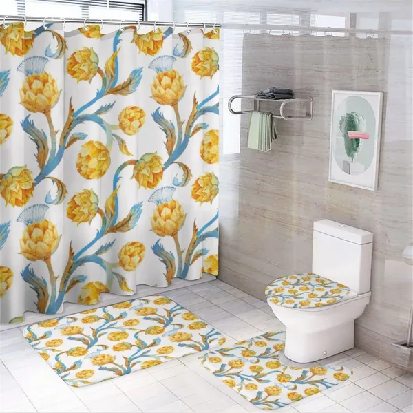 Botanical Bouquet on a shower curtain