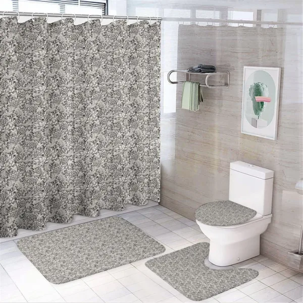 Bulky Leaves on a shower curtain