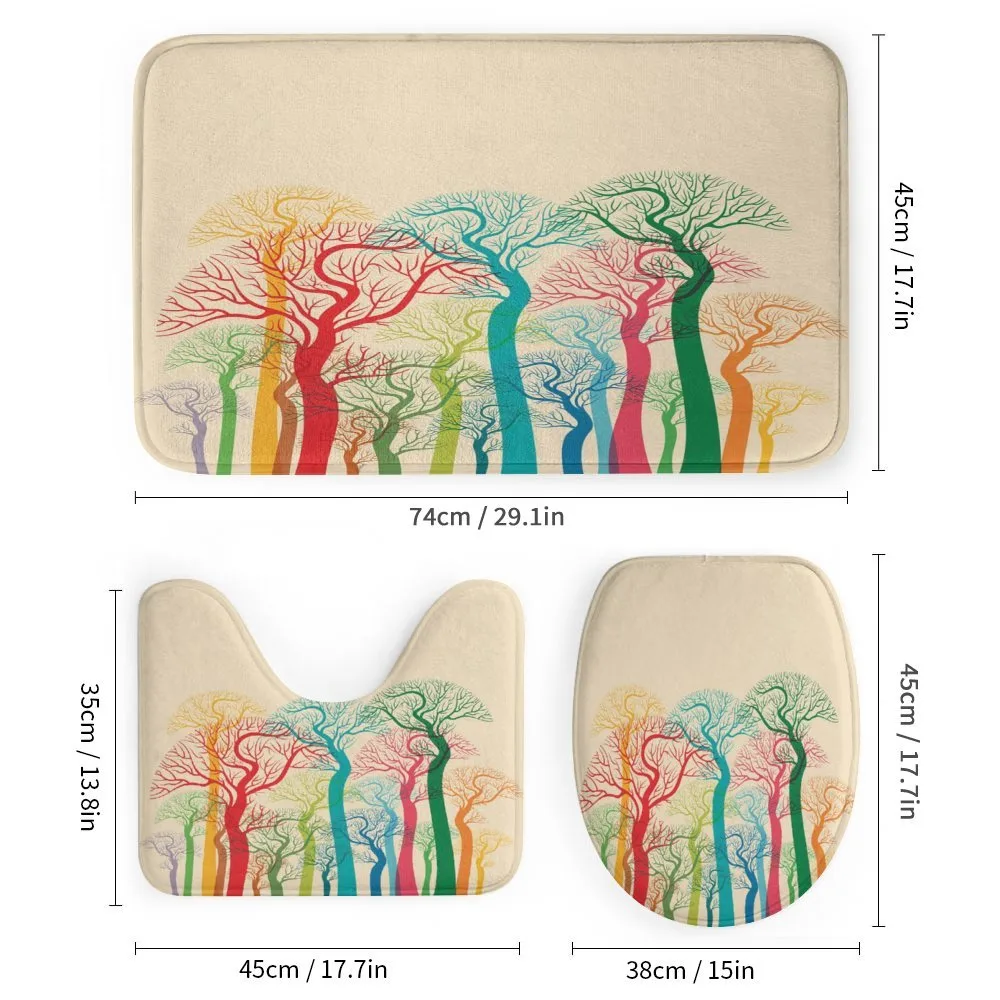 Colorful Abstract Trees — Detail 1