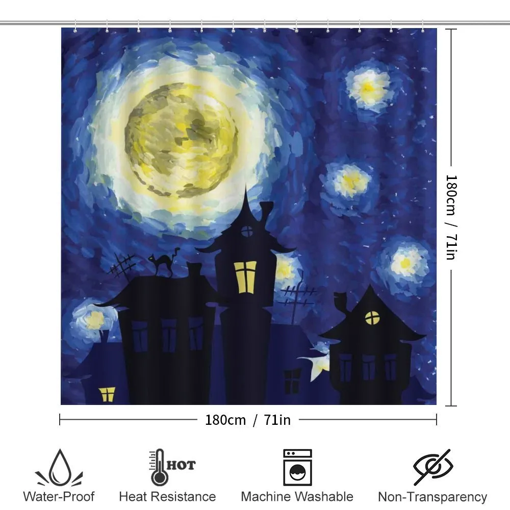 Country Houses Full Moon — Detail 2