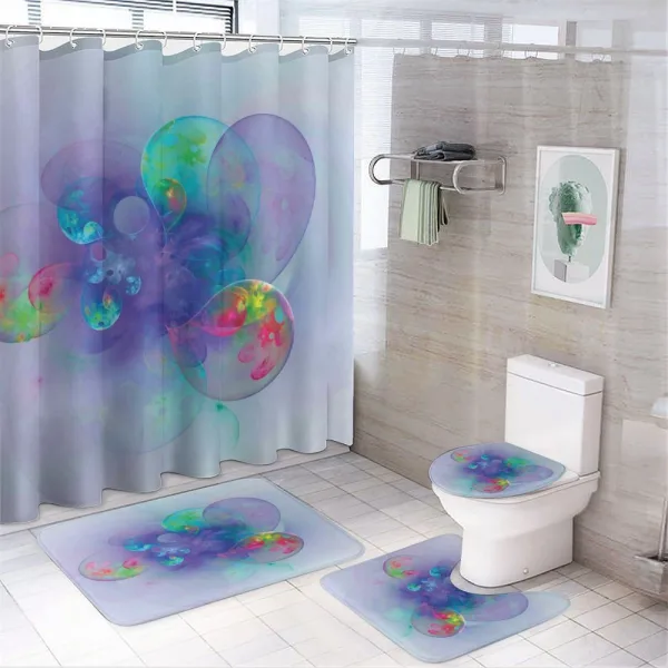 Creative Modern Design on a shower curtain