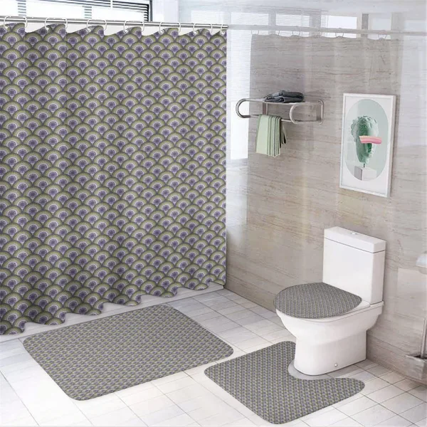 Geometrical Wavy on a shower curtain