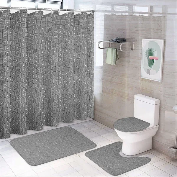 Intricate Geometric on a shower curtain