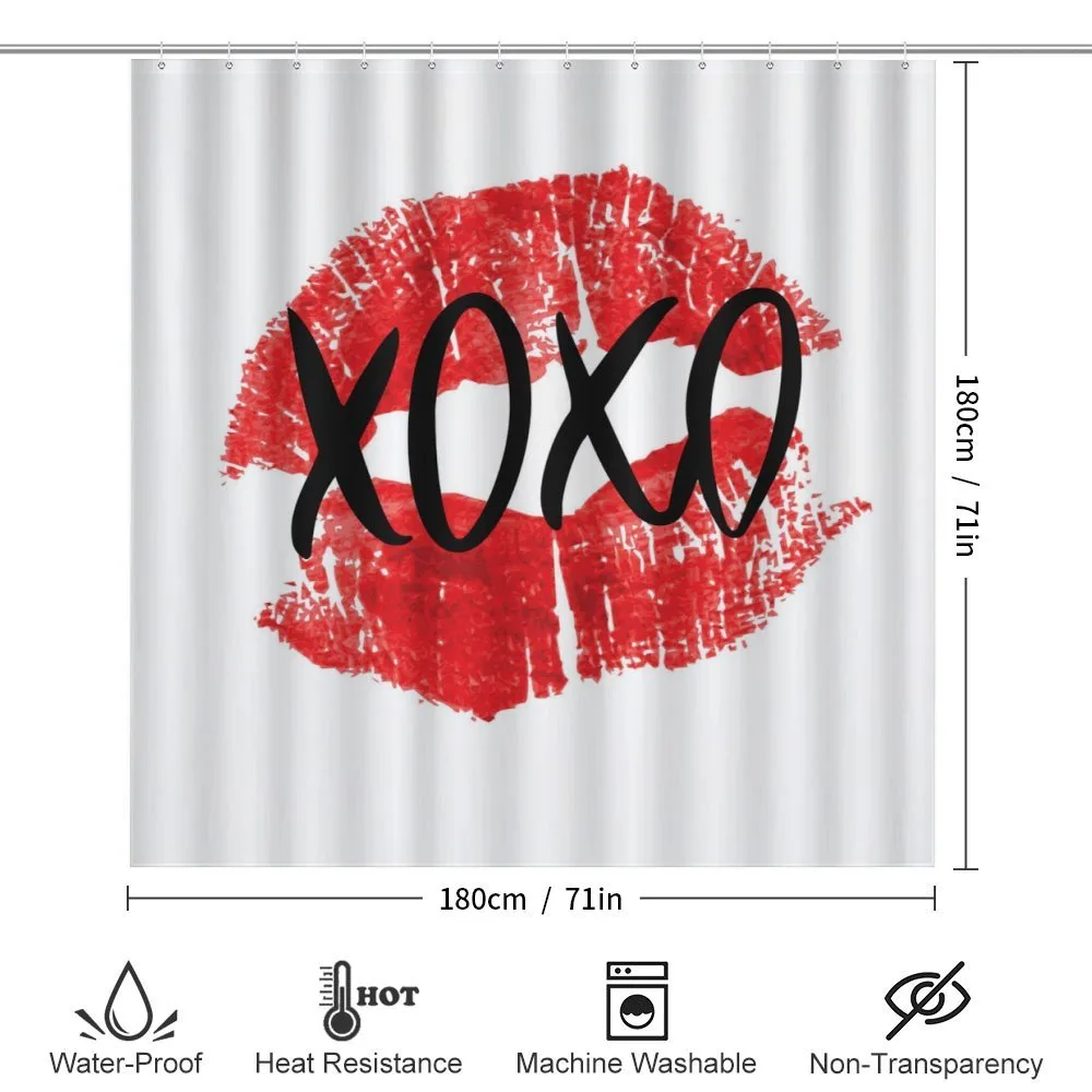 Lips Pattern with Love Kisses — Detail 2