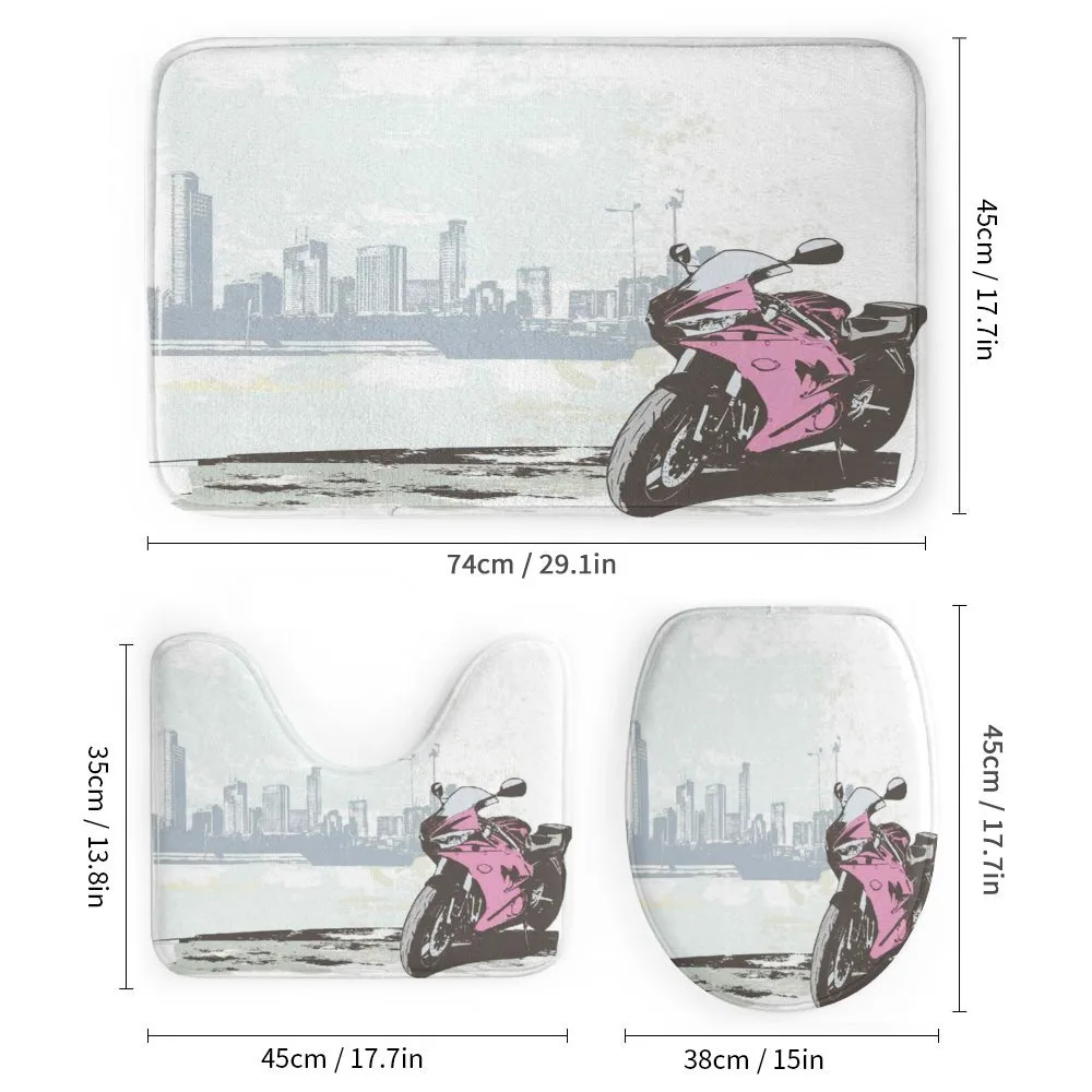 Motorbike by River — Detail 1
