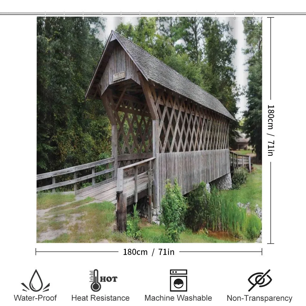 Old Wooden Bridge Print — Detail 2