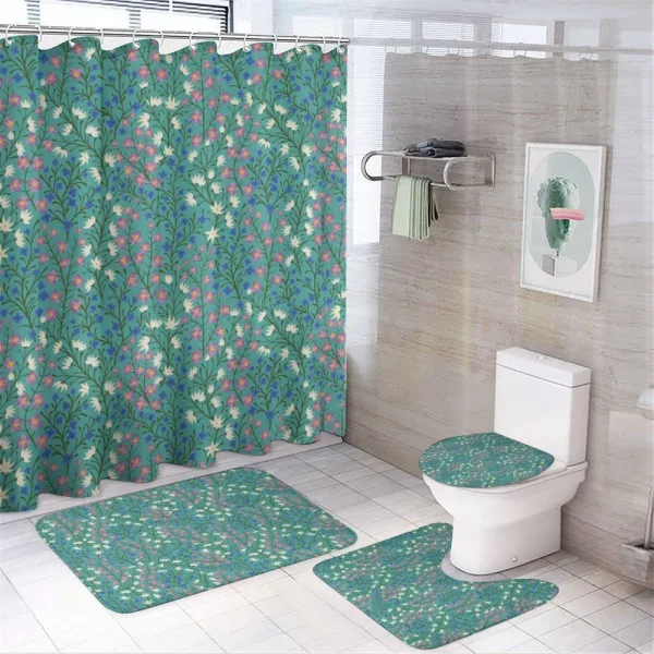 Ornate Nature Design on a shower curtain