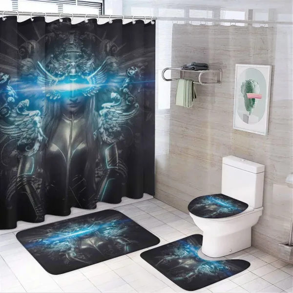 Princess Gothic on a shower curtain