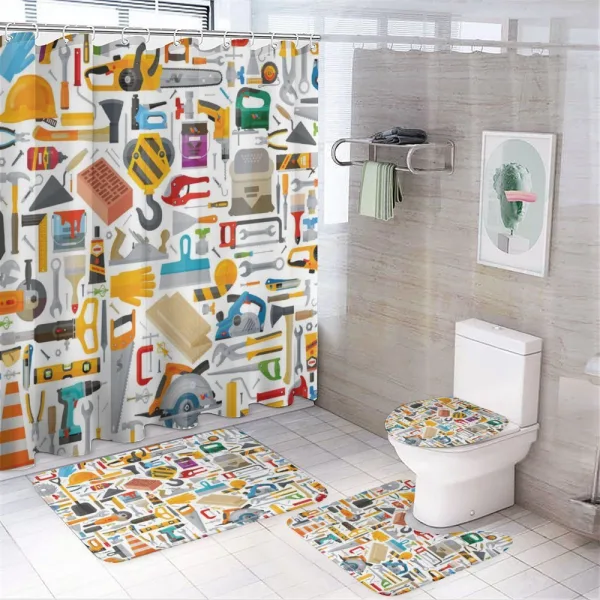Repairing Tools on a shower curtain