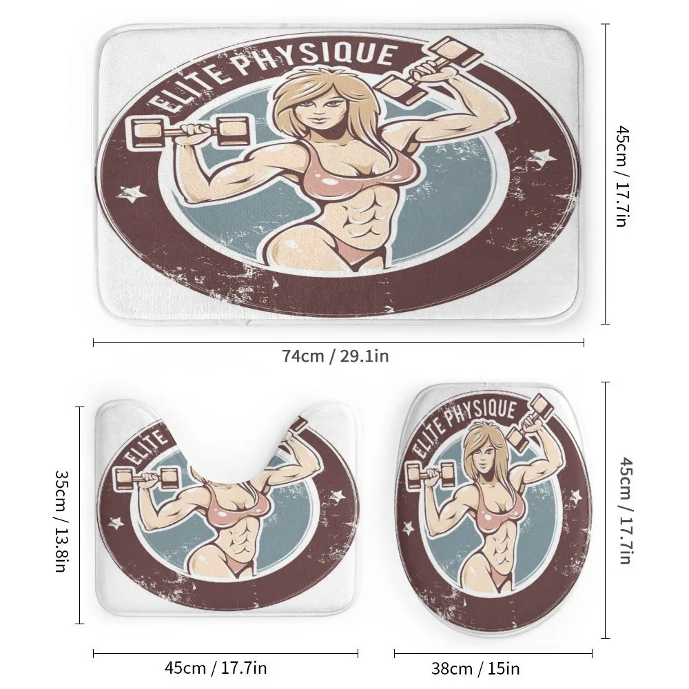 Retro Gym Lady Layout Art — Detail 1