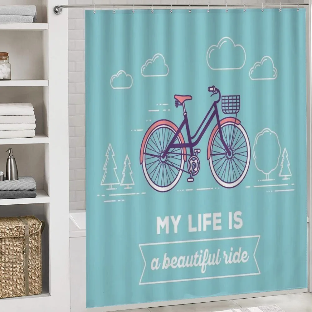 Retro Pastel Bike with Text — Detail 4