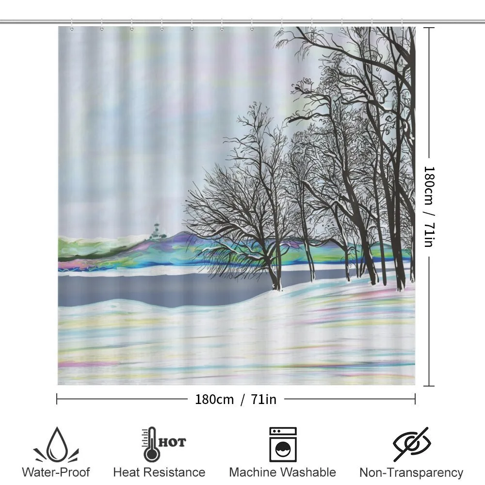Rural Winter Forest Art — Detail 2