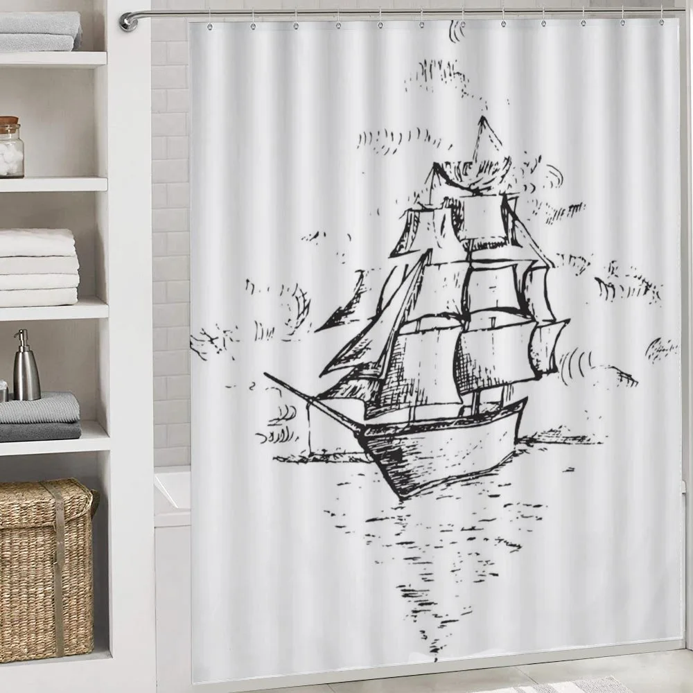 Sailboat Sketch — Detail 4