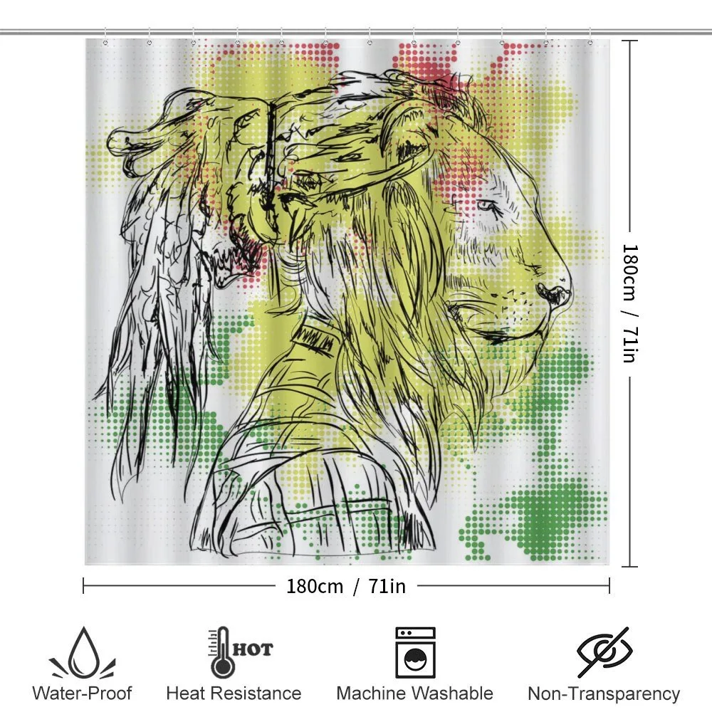 Sketchy Lion Head Digital — Detail 2