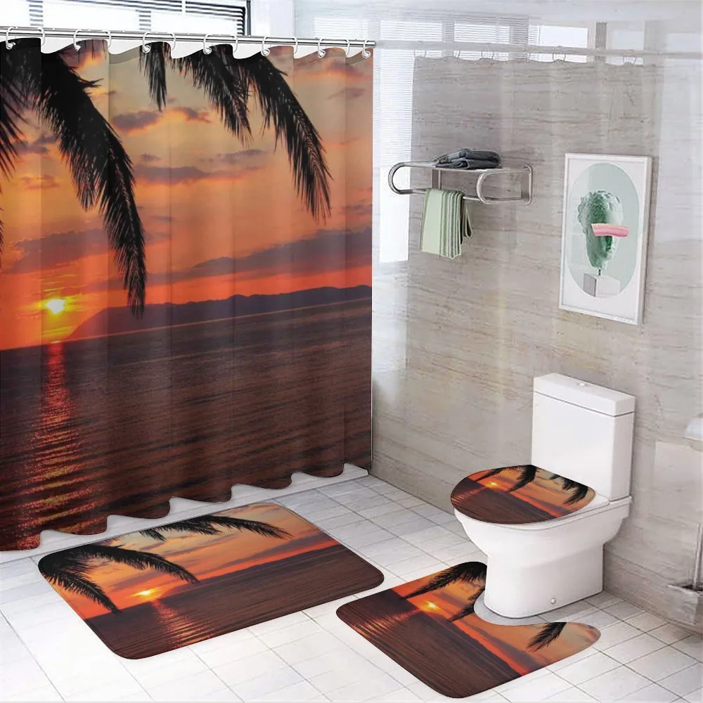 Sunrise on Sea and Palms — Your design
