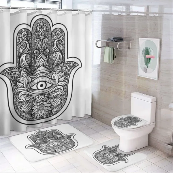 Bohemian Motif on a shower curtain