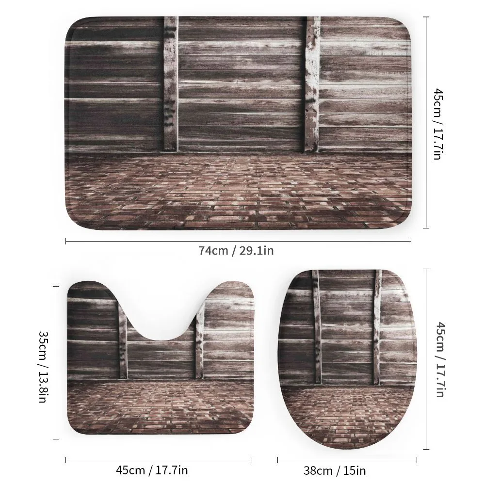 Brick Floor Wooden Wall — Detail 1