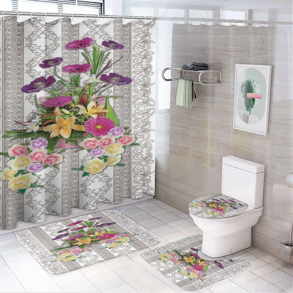Colorful Bouquet on Curls — Your design