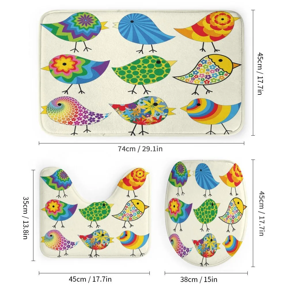 Colorful Funky Birds — Detail 1