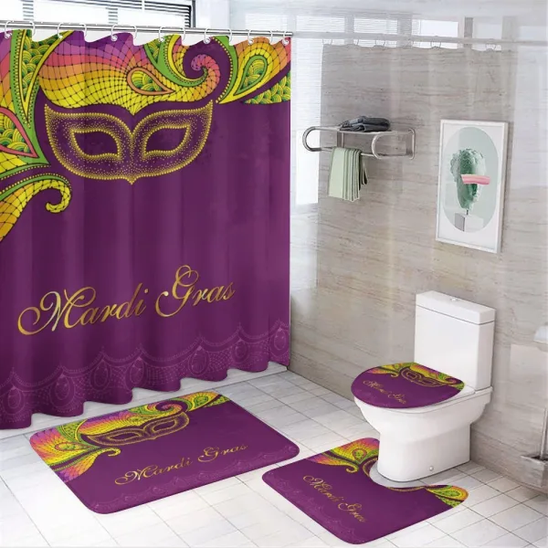 Colorful Lace Style on a shower curtain