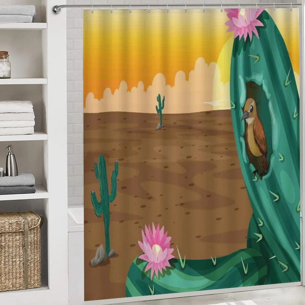 Desert Cactus and Bird — Detail 4