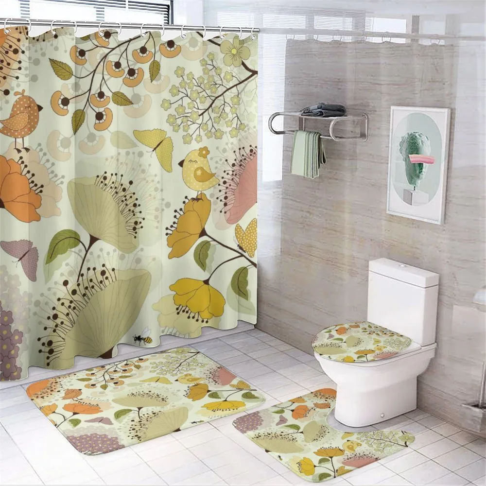 Flowers Birds Butterfly — Your design