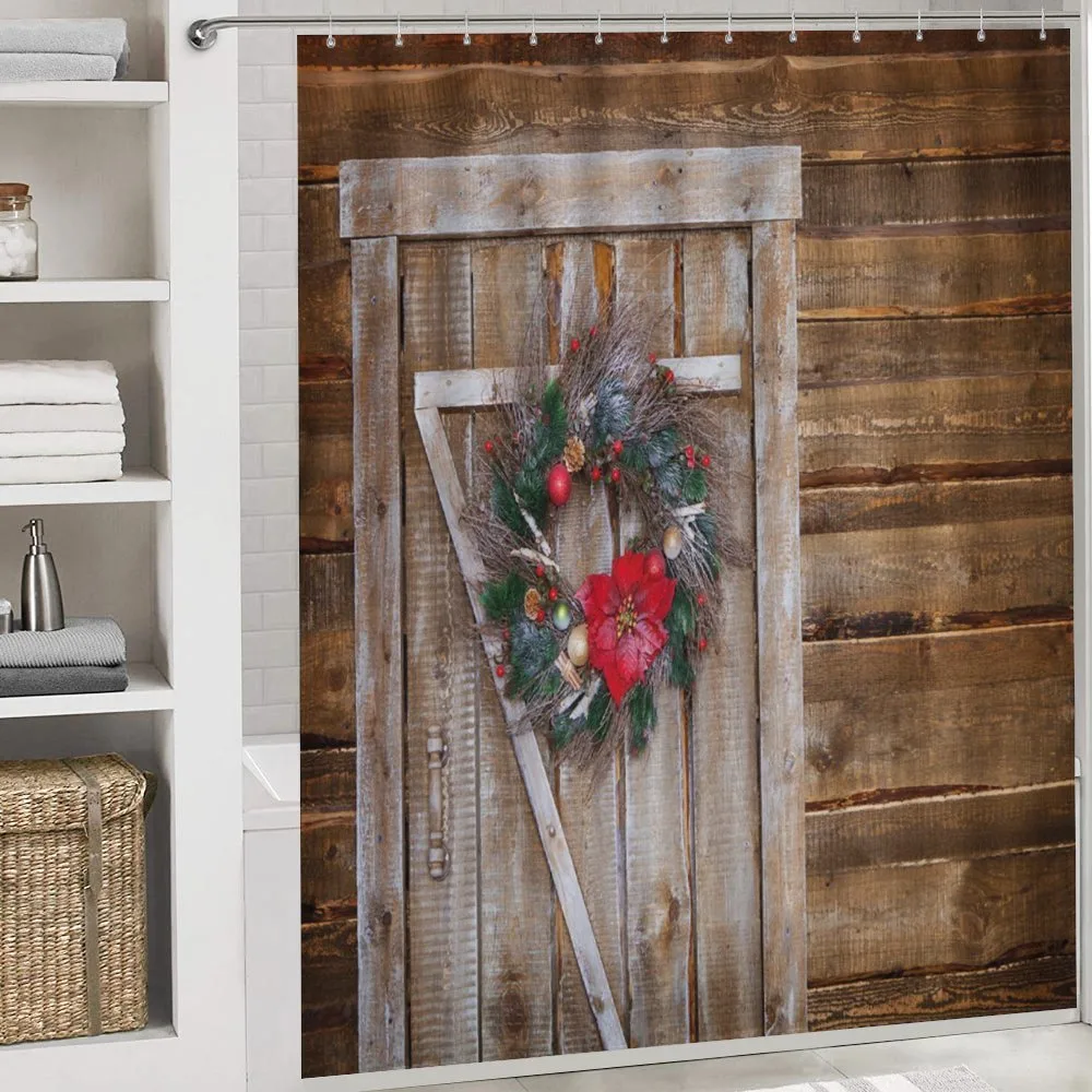 Garland on Rustic Door — Detail 4