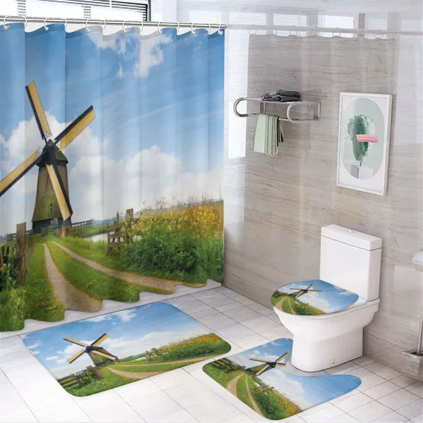 Holland in the Spring on a shower curtain