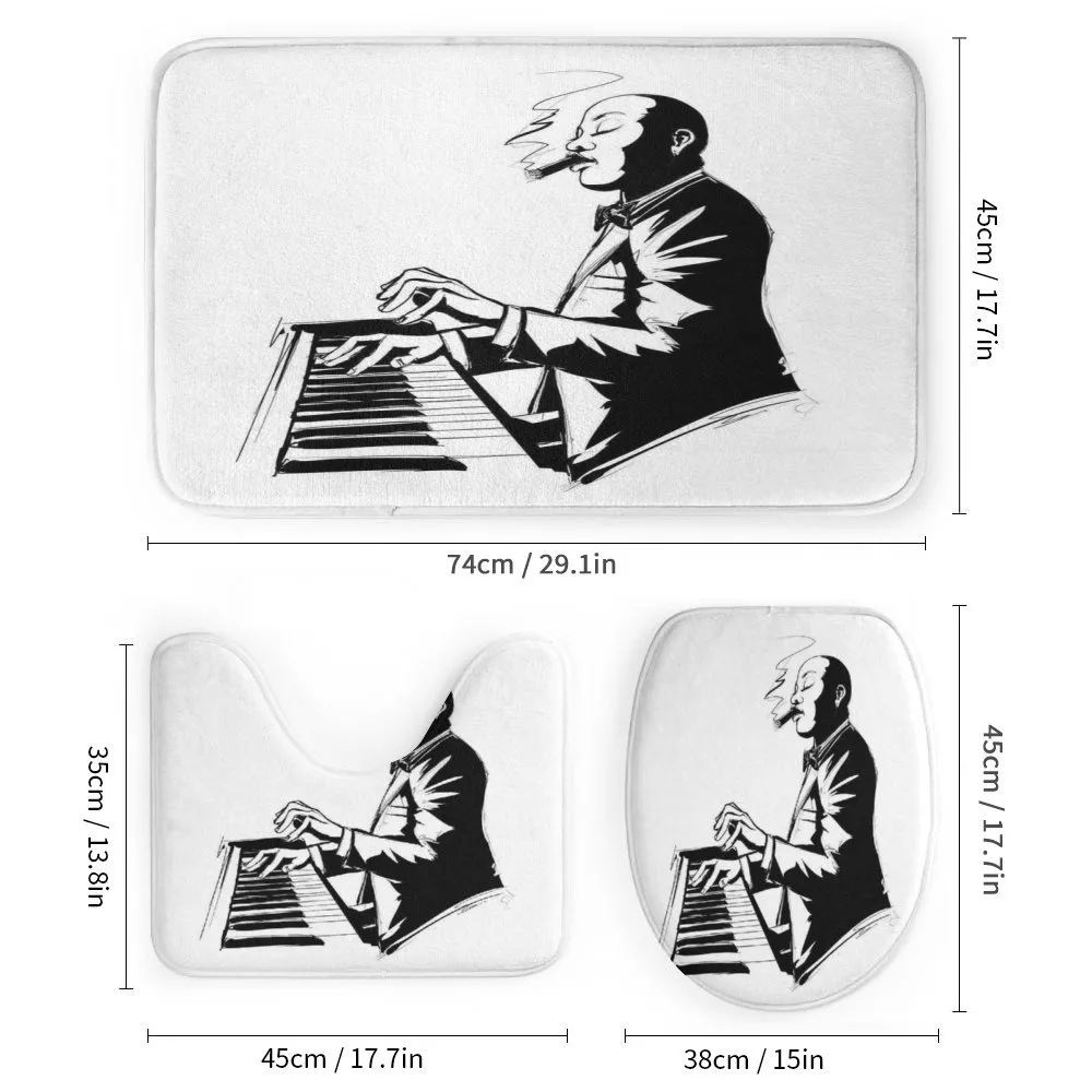 Jazz Pianist Sketch Artwork — Detail 1