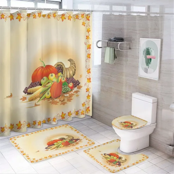 Maple Tree Frame Rustic on a shower curtain