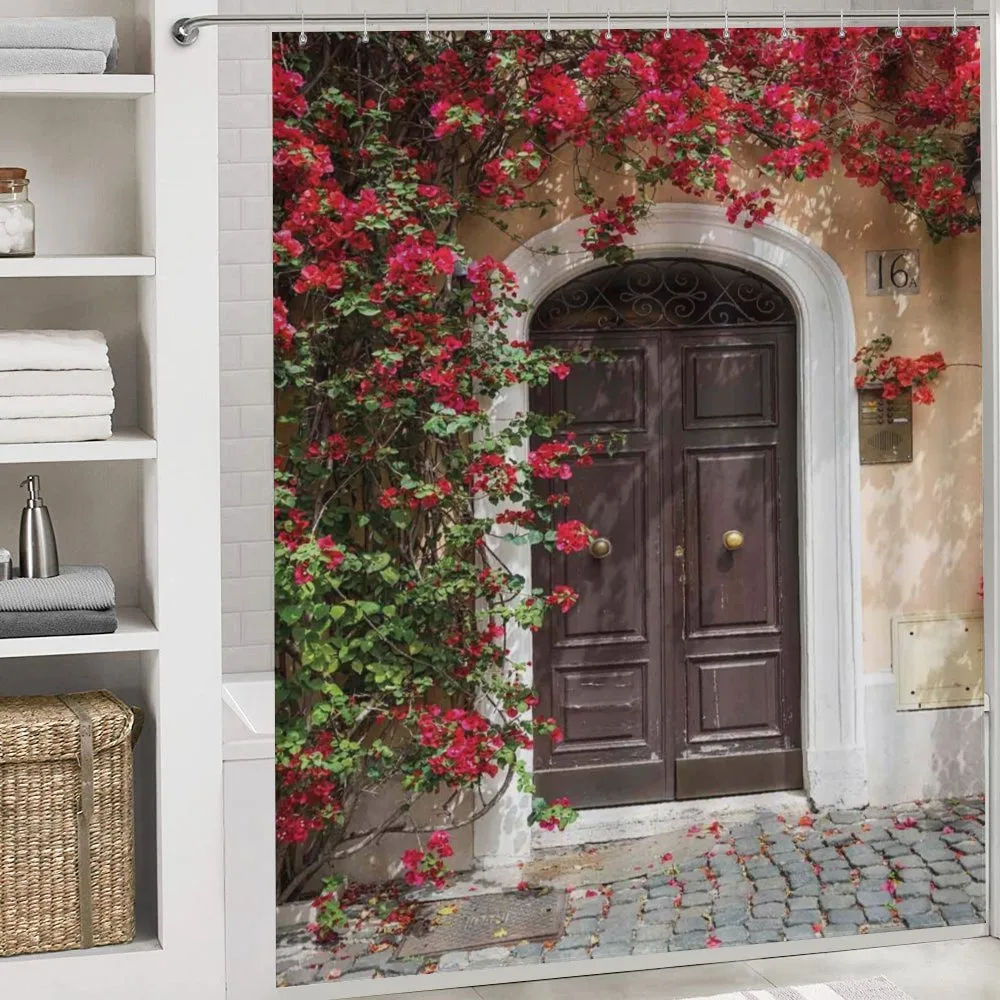 Old Door with Flowers — Detail 4