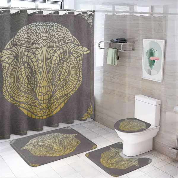 Ombre Floral Ornamental on a shower curtain