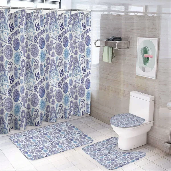 Ornate and Paisley on a shower curtain