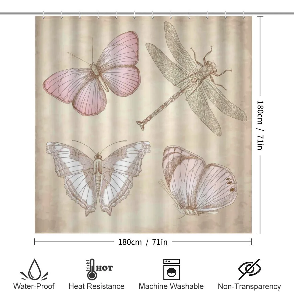Retro Butterflies Bugs — Detail 2