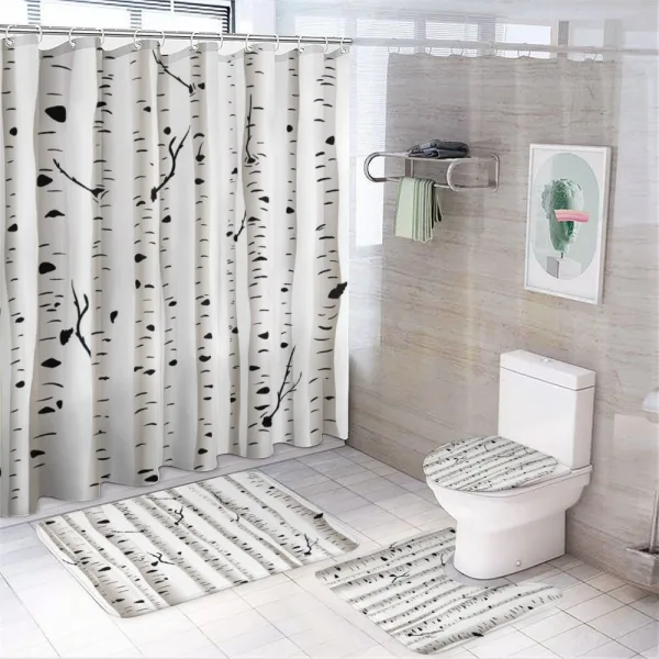 Seasonal Woodland on a shower curtain