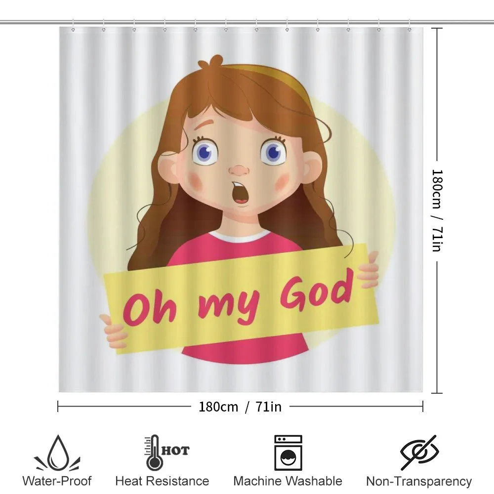Surprised Cartoon Girl — Detail 2