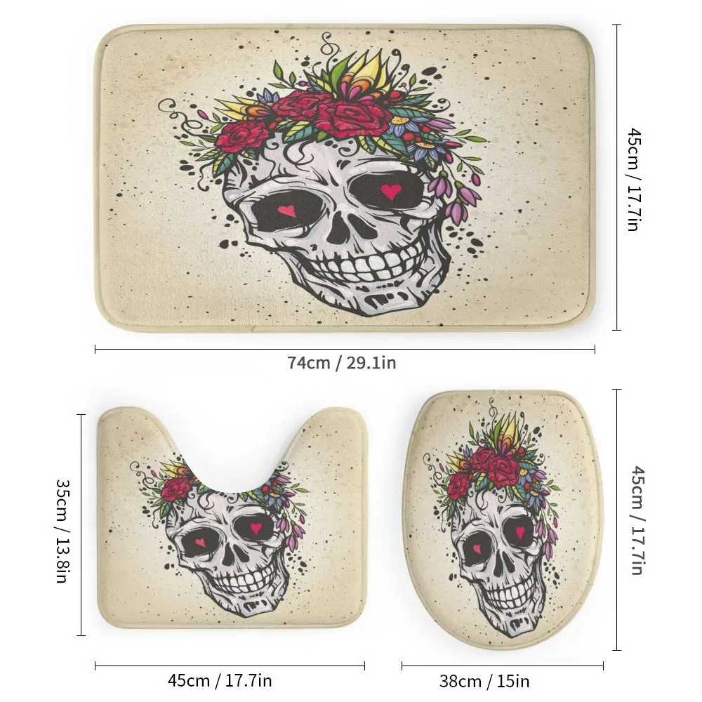 Boho Plant Skull — Detail 1