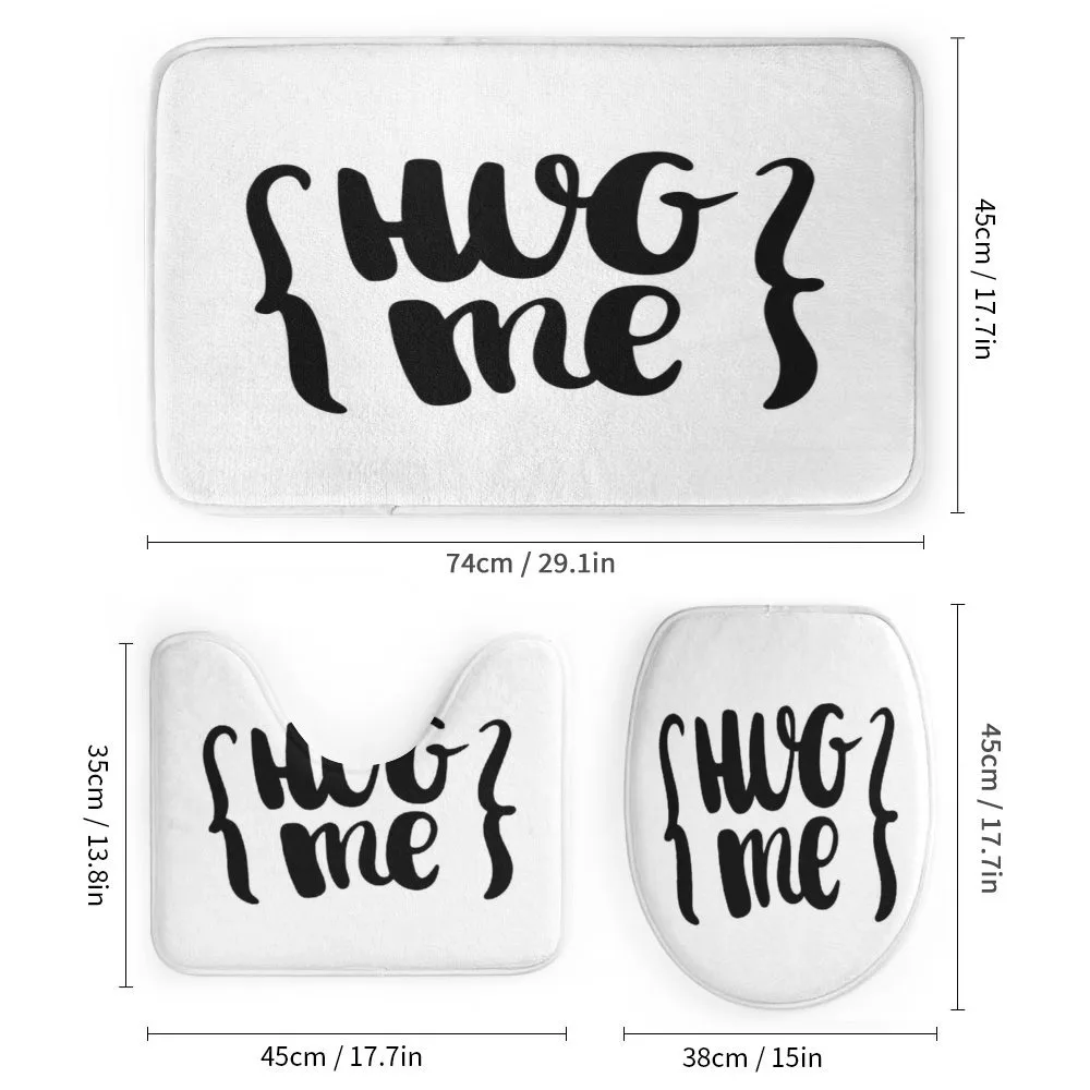 Brush Calligraphy of Hug Me — Detail 1