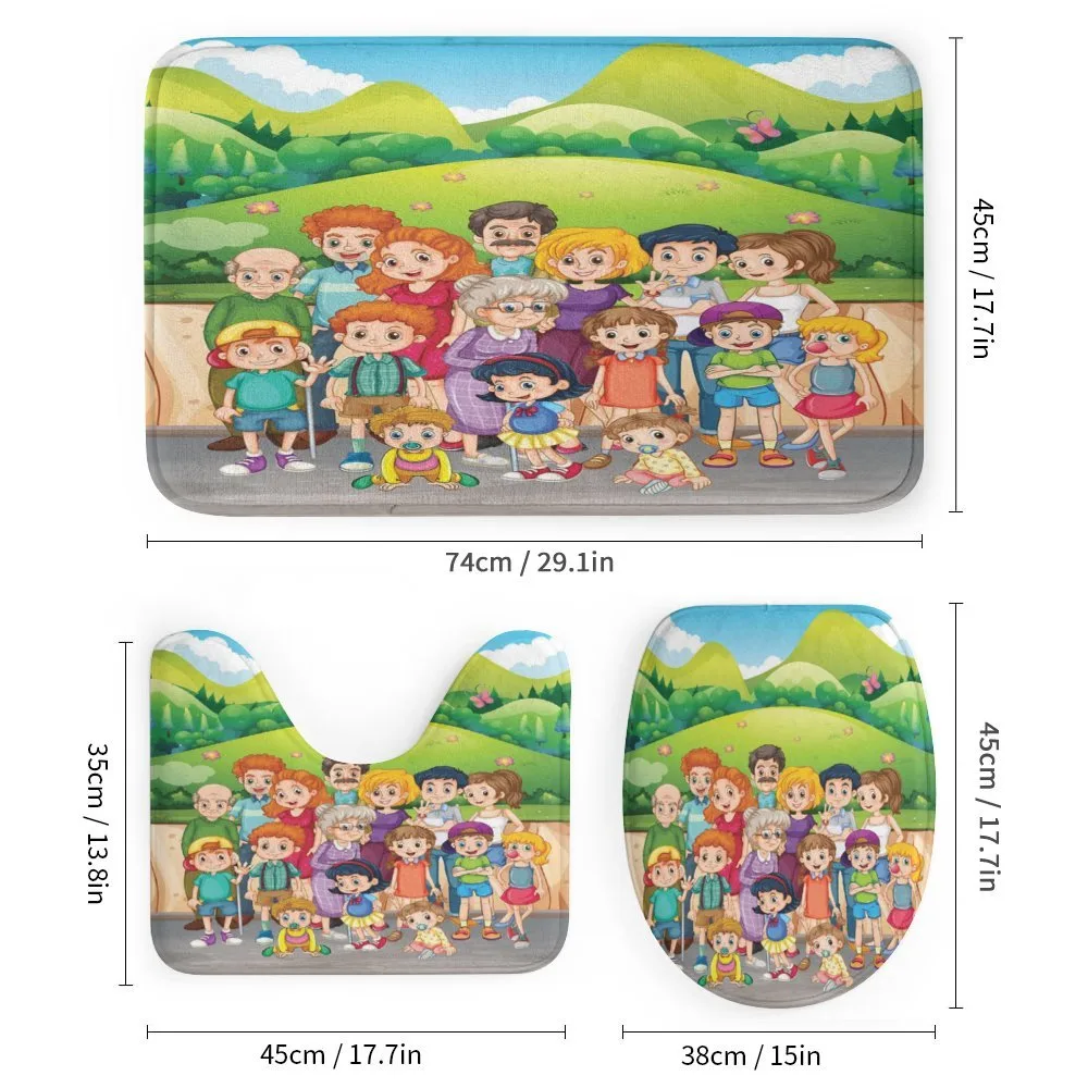 Cartoon Style Family Photo — Detail 1