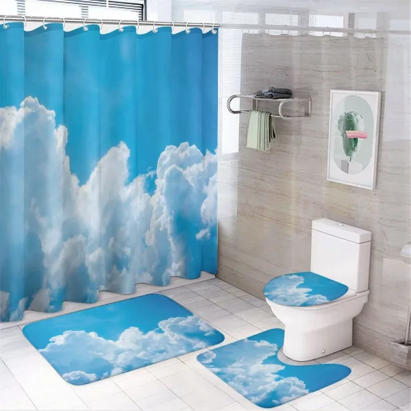 Clouds Sky Heaven on a shower curtain