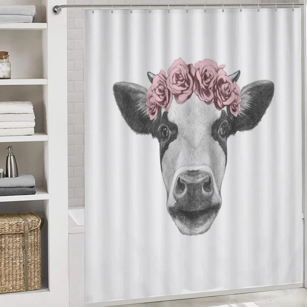 Cow with Roses Wreath — Detail 4