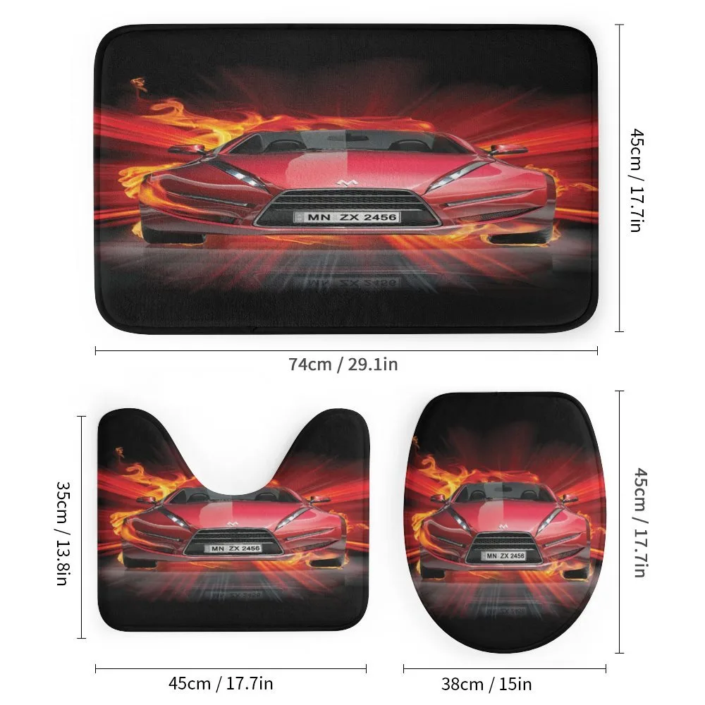 Fire Car Speeding Flames — Detail 1