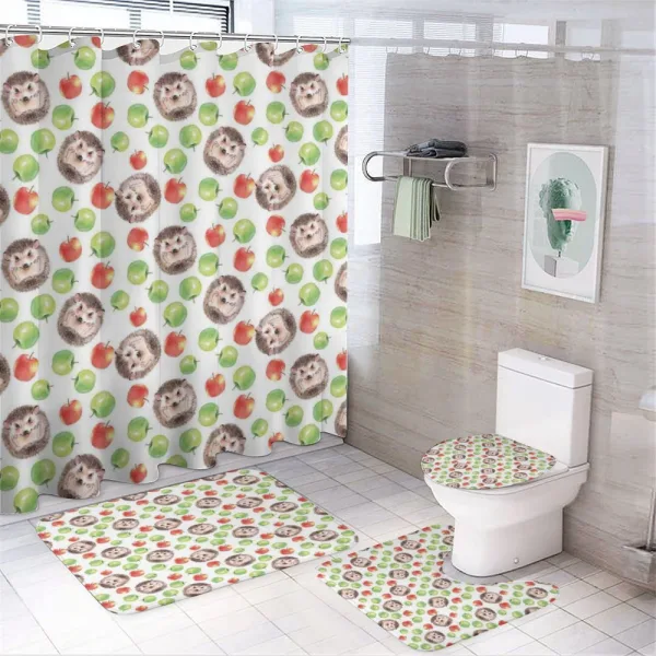 Flora and Fauna Harmony on a shower curtain